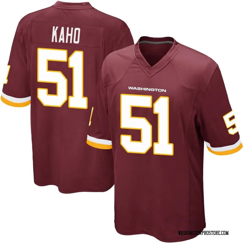 Men's Ale Kaho Washington Commanders Game Burgundy Team Color Jersey