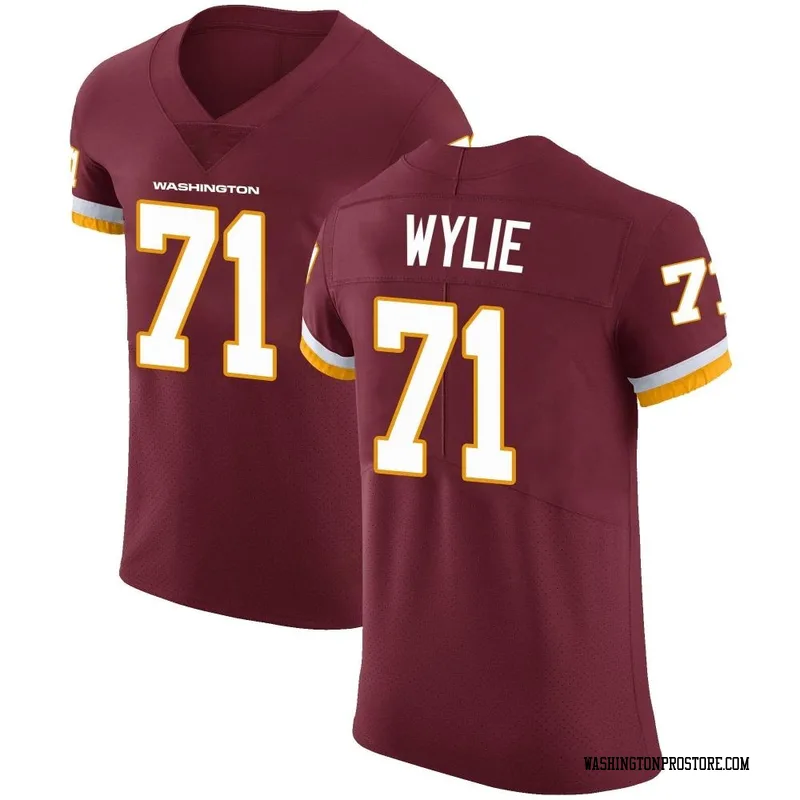 Men's Andrew Wylie Washington Commanders Elite Burgundy Team Color Vapor Untouchable Jersey