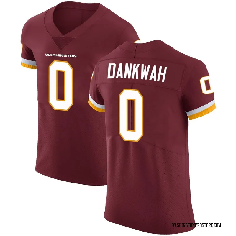 Men's Anim Dankwah Washington Commanders Elite Burgundy Team Color Vapor Untouchable Jersey