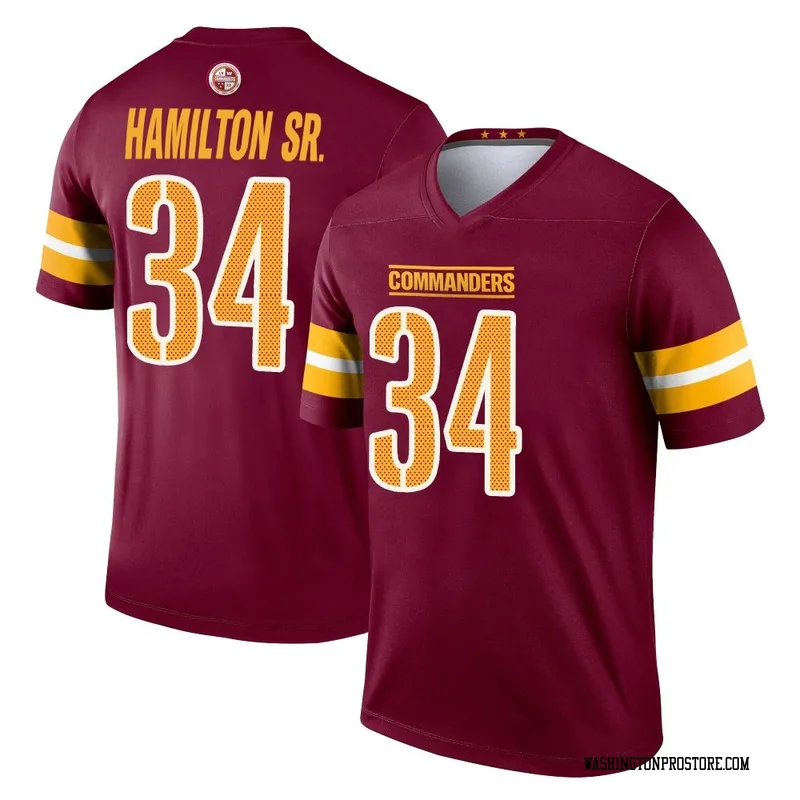 Men's Antonio Hamilton Sr. Washington Commanders Legend Burgundy Jersey