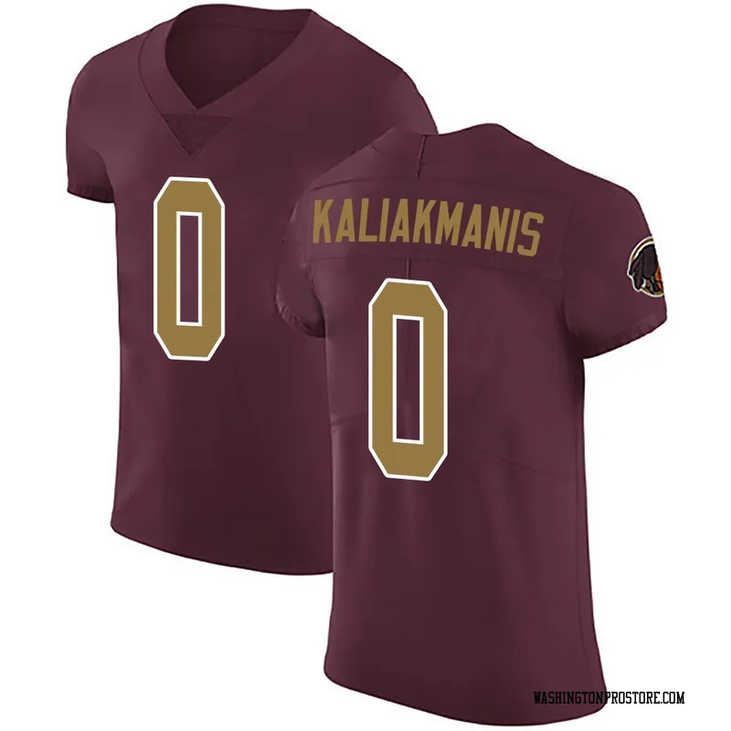 Men's Athan Kaliakmanis Washington Commanders Elite Burgundy Alternate Vapor Untouchable Jersey