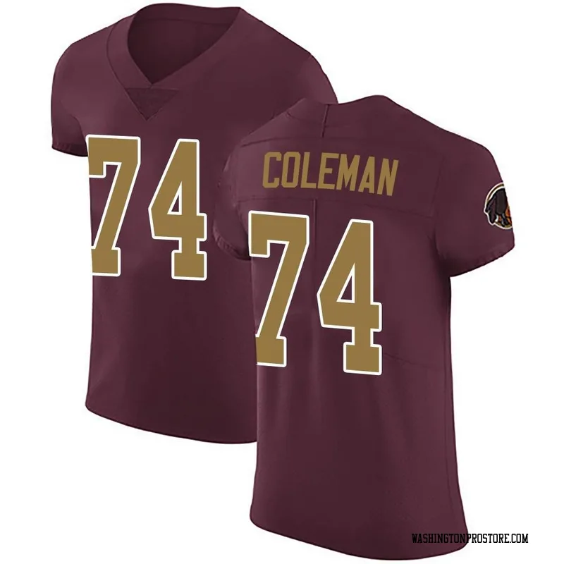 Men's Brandon Coleman Washington Commanders Elite Burgundy Alternate Vapor Untouchable Jersey