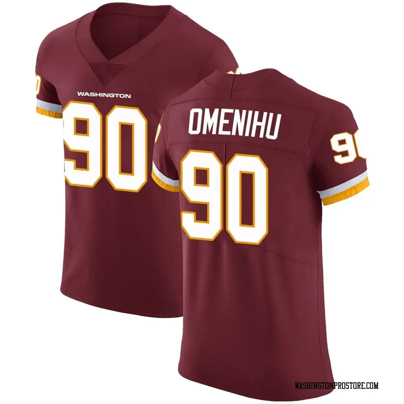 Men's Charles Omenihu Washington Commanders Elite Burgundy Team Color Vapor Untouchable Jersey