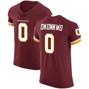 Men's Chig Okonkwo Washington Commanders Elite Burgundy Team Color Vapor Untouchable Jersey