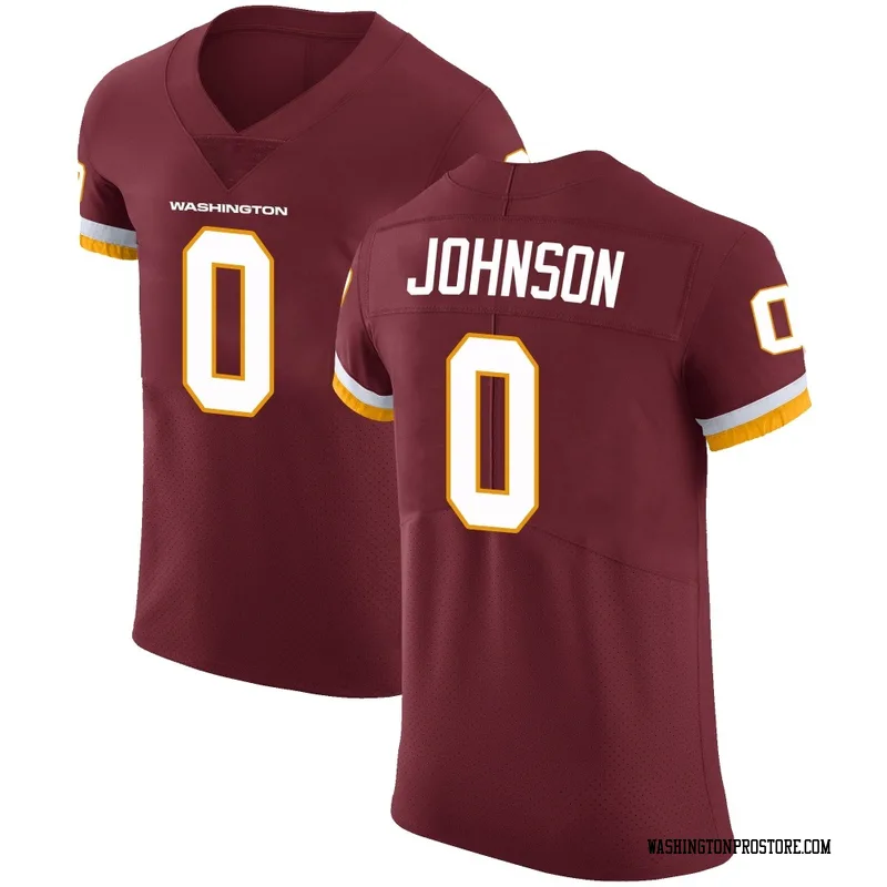 Men's DJ Johnson Washington Commanders Elite Burgundy Team Color Vapor Untouchable Jersey