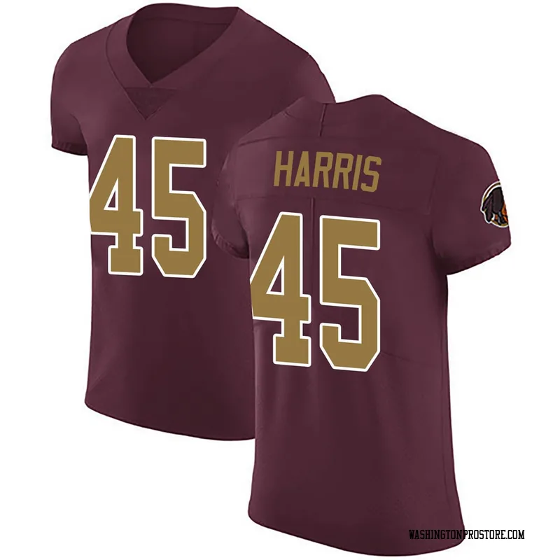 Men's De'Jon Harris Washington Commanders Elite Burgundy Alternate Vapor Untouchable Jersey