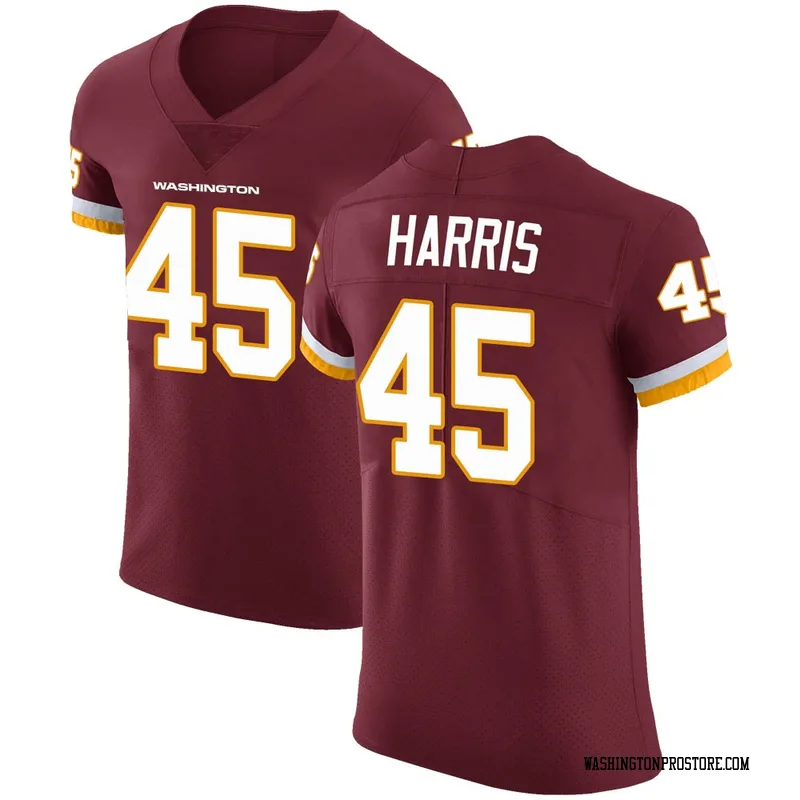 Men's De'Jon Harris Washington Commanders Elite Burgundy Team Color Vapor Untouchable Jersey