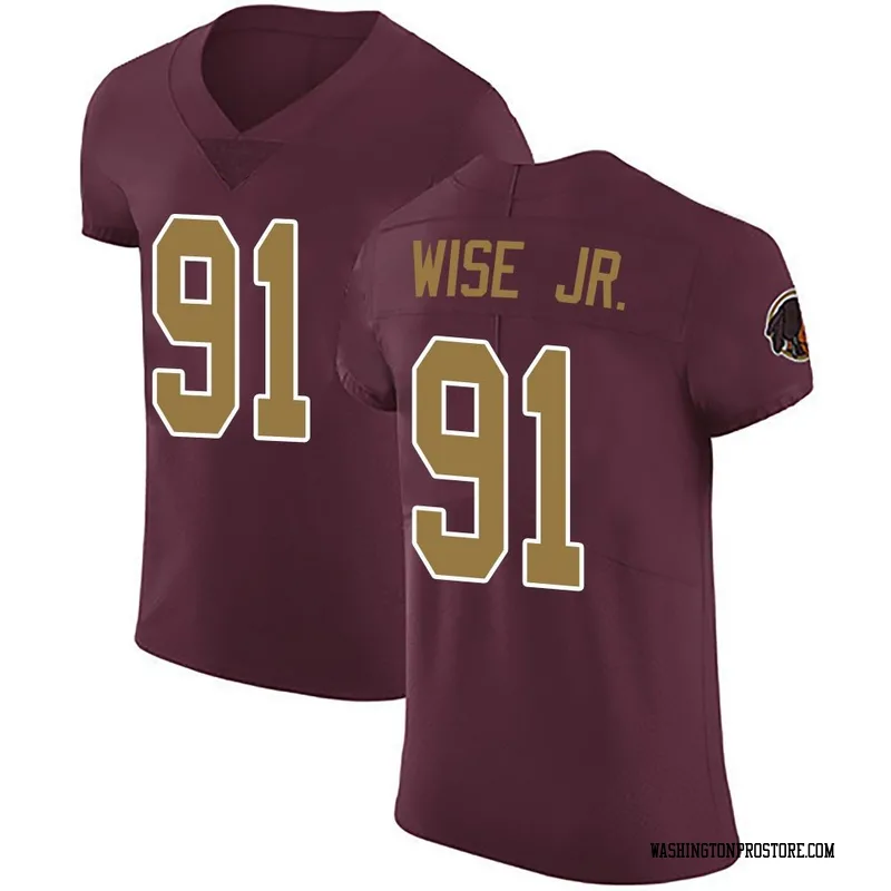 Men's Deatrich Wise Jr. Washington Commanders Elite Burgundy Alternate Vapor Untouchable Jersey