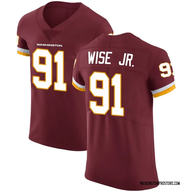 Men's Deatrich Wise Jr. Washington Commanders Elite Burgundy Team Color Vapor Untouchable Jersey