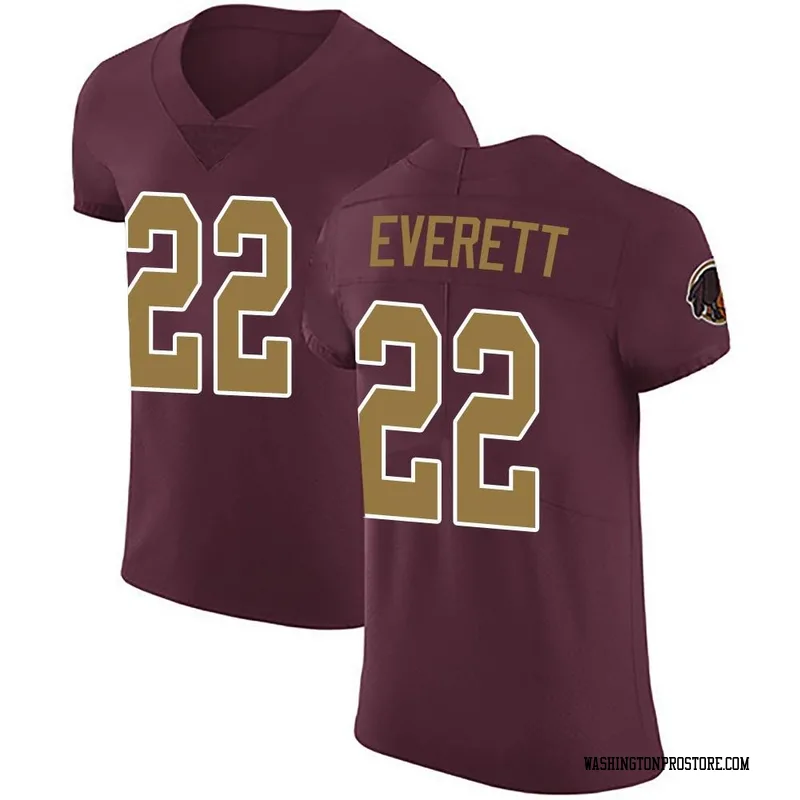 Men's Deshazor Everett Washington Commanders Elite Burgundy Alternate Vapor Untouchable Jersey