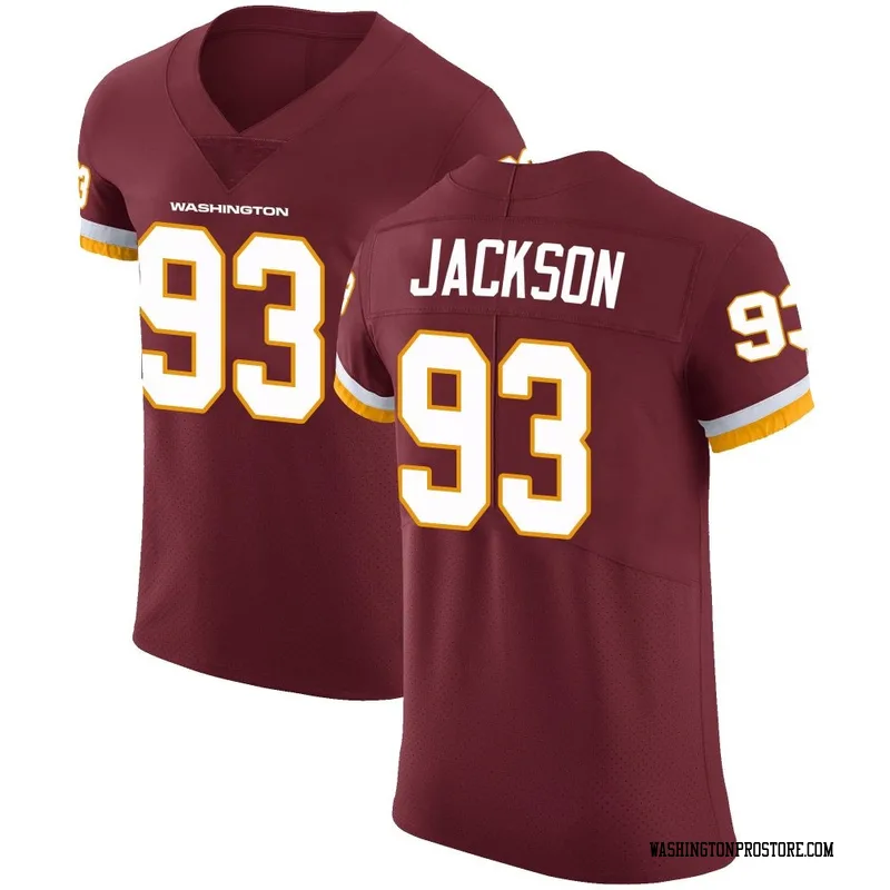 Men's Drake Jackson Washington Commanders Elite Burgundy Team Color Vapor Untouchable Jersey