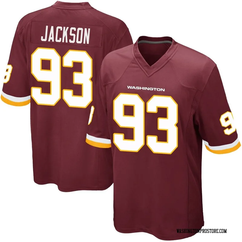 Men's Drake Jackson Washington Commanders Game Burgundy Team Color Jersey