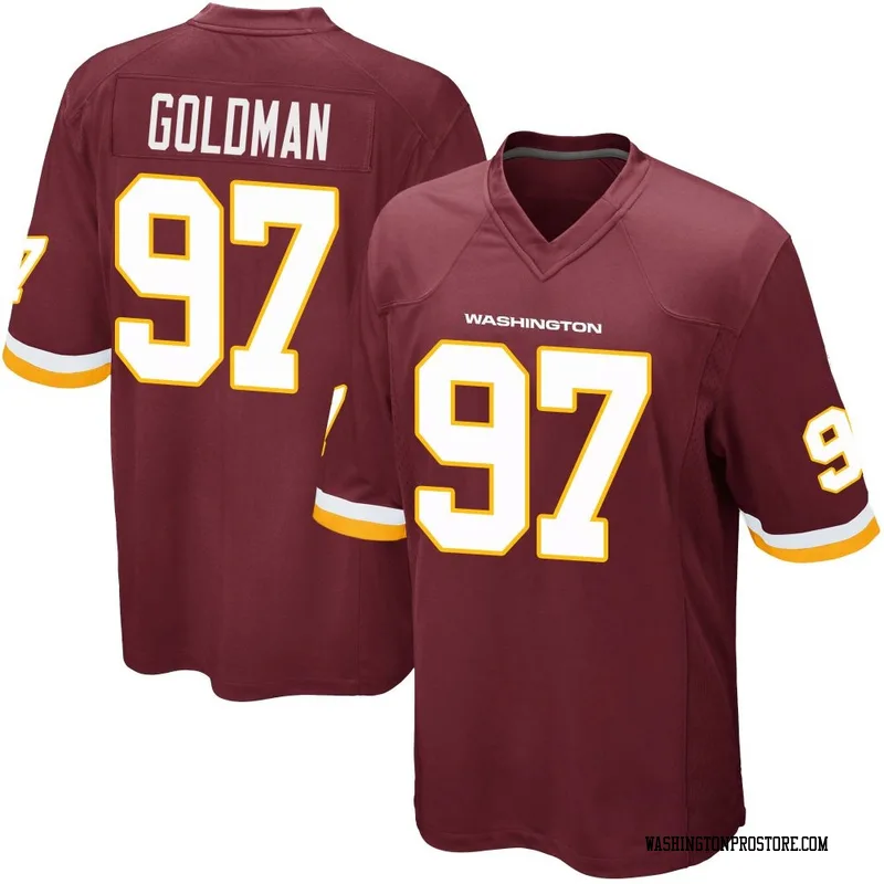 Men's Eddie Goldman Washington Commanders Game Burgundy Team Color Jersey