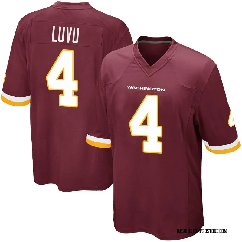 Men's Frankie Luvu Washington Commanders Game Burgundy Team Color Jersey