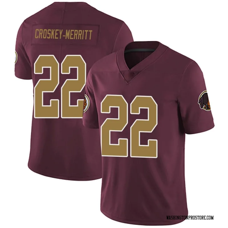Men's Jacory Croskey-Merritt Washington Commanders Limited Burgundy Alternate Vapor Untouchable Jersey