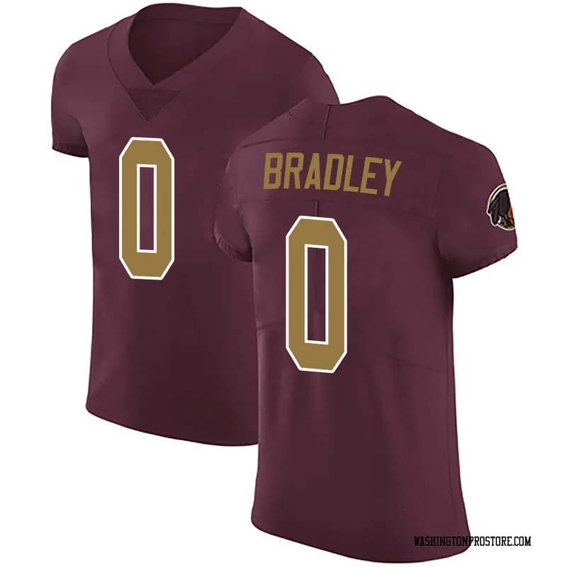Men's Jaden Bradley Washington Commanders Elite Burgundy Alternate Vapor Untouchable Jersey