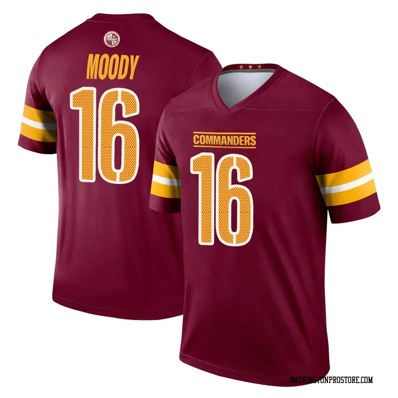 Men's Jake Moody Washington Commanders Legend Burgundy Jersey