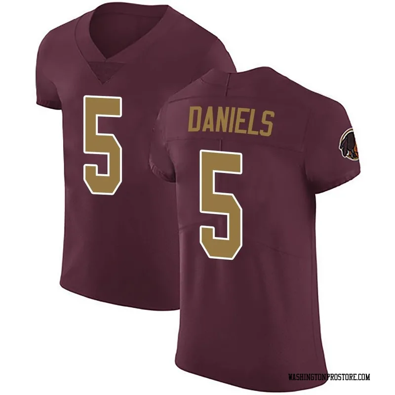 Men's Jayden Daniels Washington Commanders Elite Burgundy Alternate Vapor Untouchable Jersey