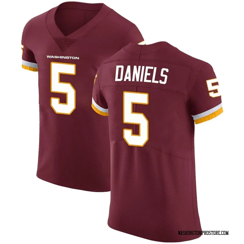 Men's Jayden Daniels Washington Commanders Elite Burgundy Team Color Vapor Untouchable Jersey