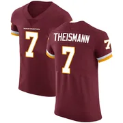 Men's Joe Theismann Washington Commanders Elite Burgundy Team Color Vapor Untouchable Jersey