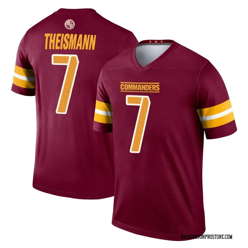 Men's Joe Theismann Washington Commanders Legend Burgundy Jersey
