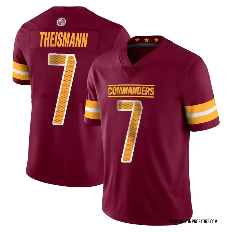 Men's Joe Theismann Washington Commanders Limited Vapor Burgundy Jersey