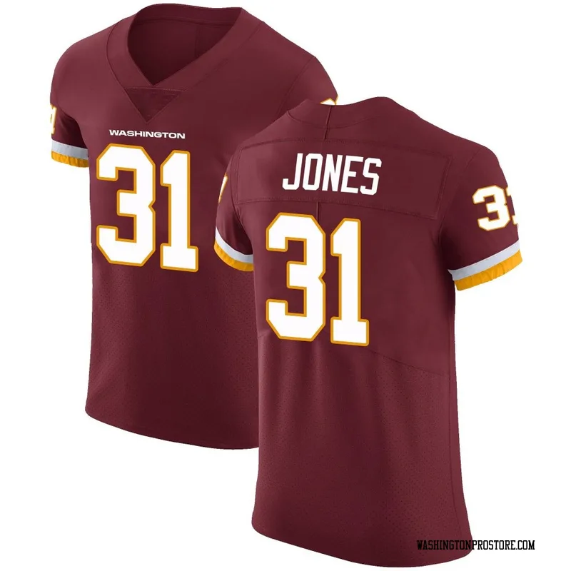 Men's Jonathan Jones Washington Commanders Elite Burgundy Team Color Vapor Untouchable Jersey