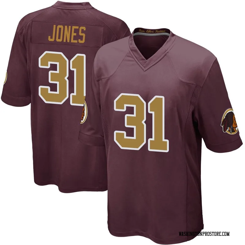 Men's Jonathan Jones Washington Commanders Game Burgundy Alternate Jersey