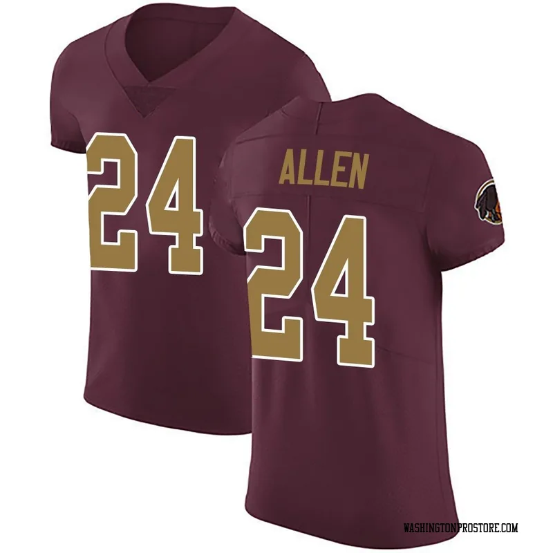 Men's Kazmeir Allen Washington Commanders Elite Burgundy Alternate Vapor Untouchable Jersey