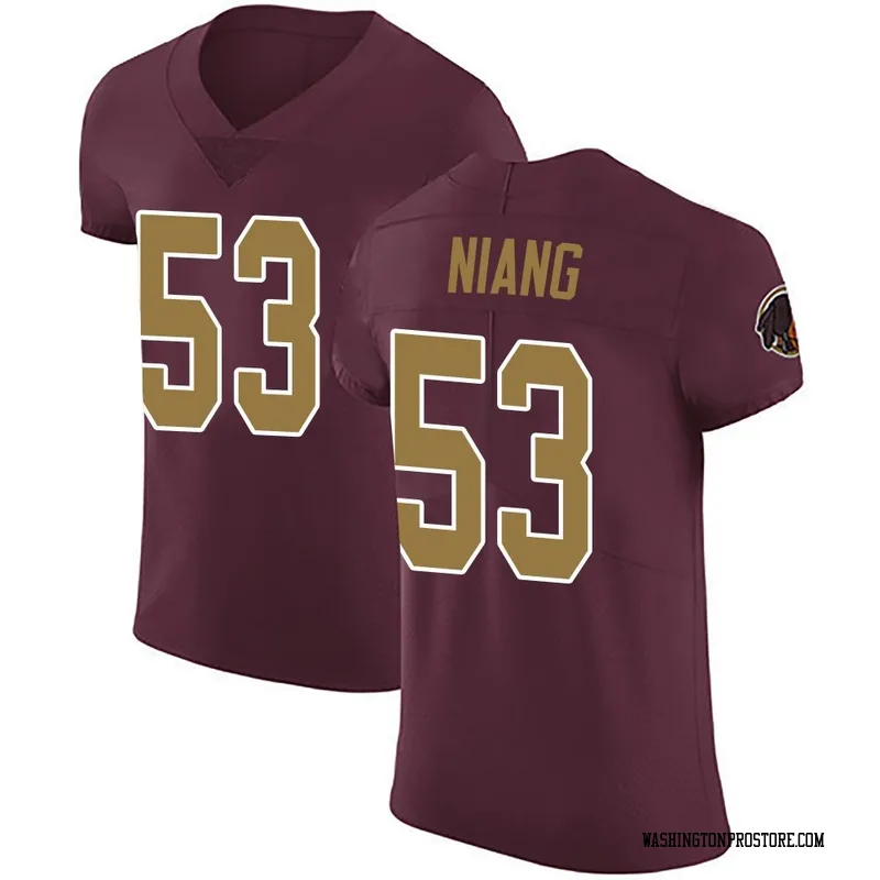 Men's Lucas Niang Washington Commanders Elite Burgundy Alternate Vapor Untouchable Jersey