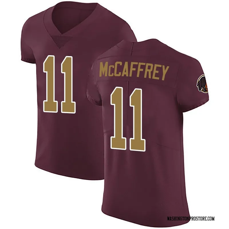 Men's Luke McCaffrey Washington Commanders Elite Burgundy Alternate Vapor Untouchable Jersey