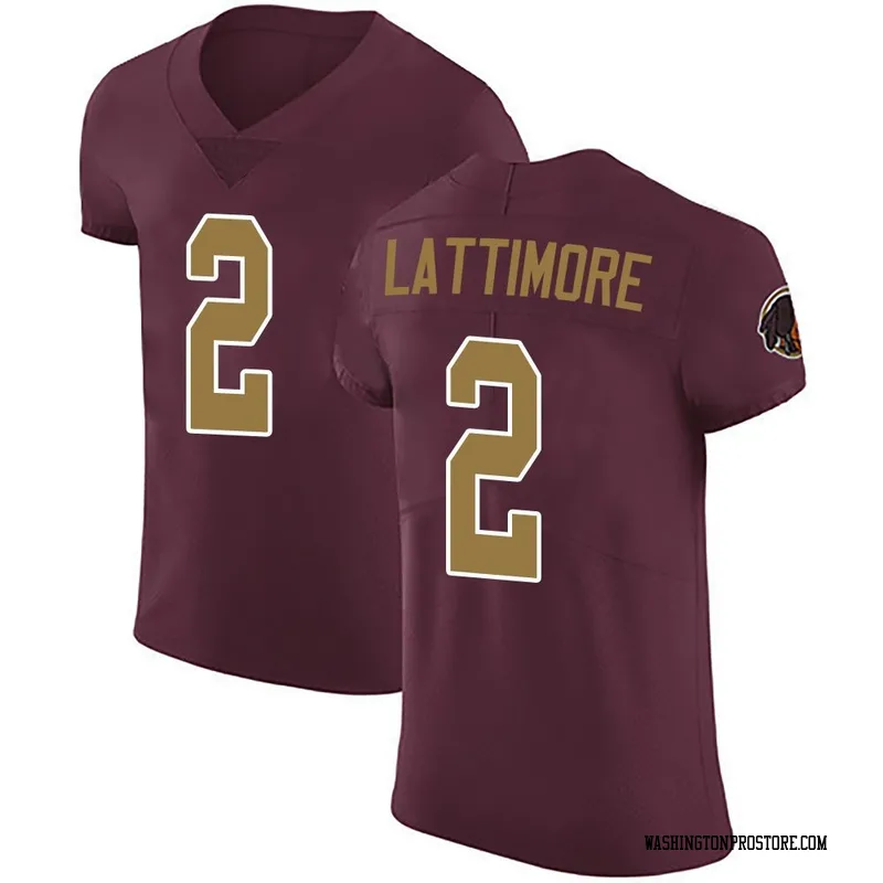 Men's Marshon Lattimore Washington Commanders Elite Burgundy Alternate Vapor Untouchable Jersey