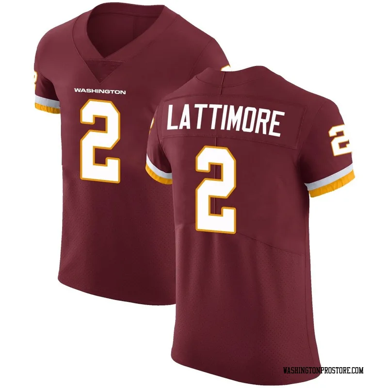 Men's Marshon Lattimore Washington Commanders Elite Burgundy Team Color Vapor Untouchable Jersey