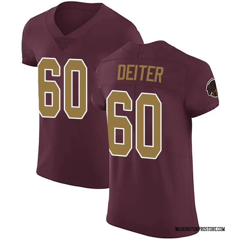 Men's Michael Deiter Washington Commanders Elite Burgundy Alternate Vapor Untouchable Jersey