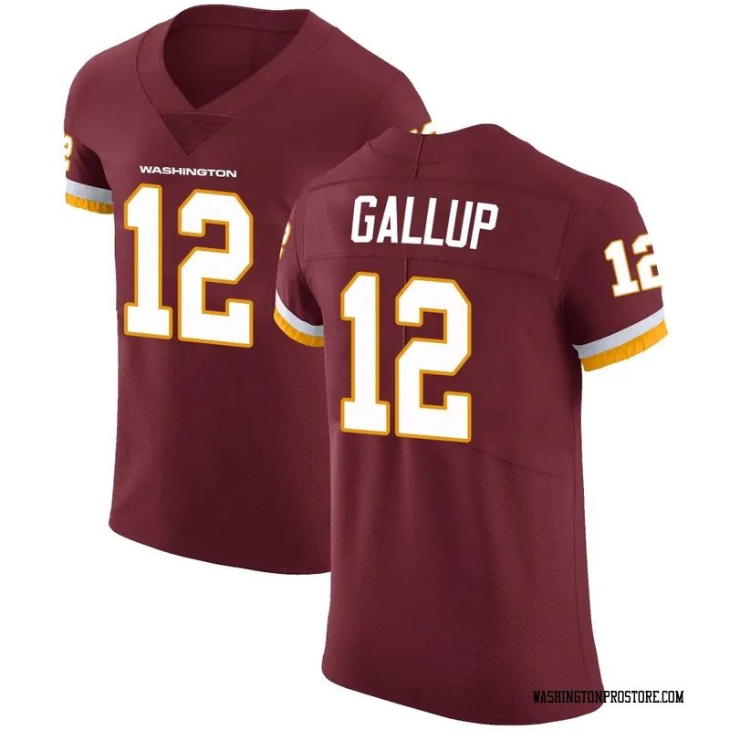 Men's Michael Gallup Washington Commanders Elite Burgundy Team Color Vapor Untouchable Jersey