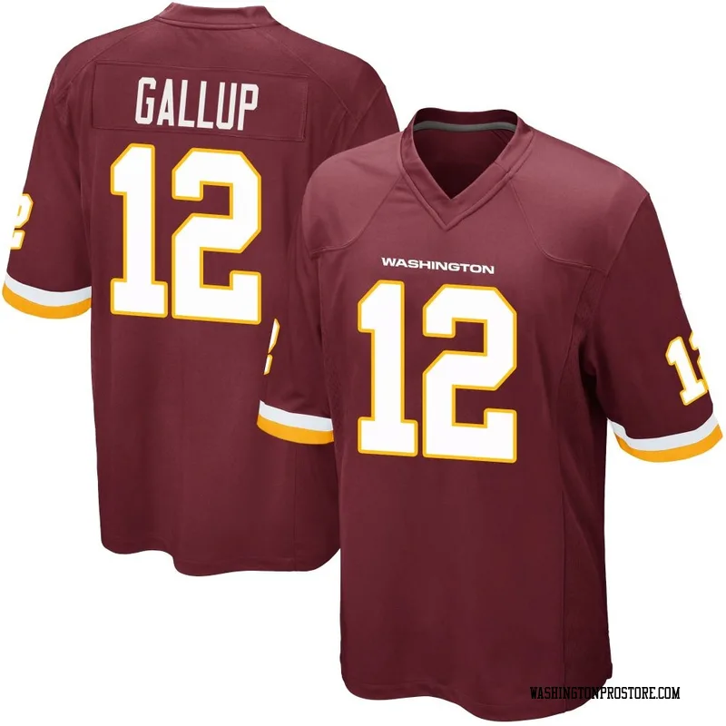Men's Michael Gallup Washington Commanders Game Burgundy Team Color Jersey