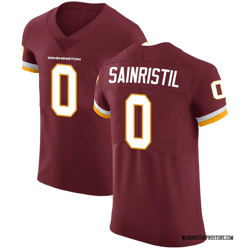 Men's Mike Sainristil Washington Commanders Elite Burgundy Team Color Vapor Untouchable Jersey