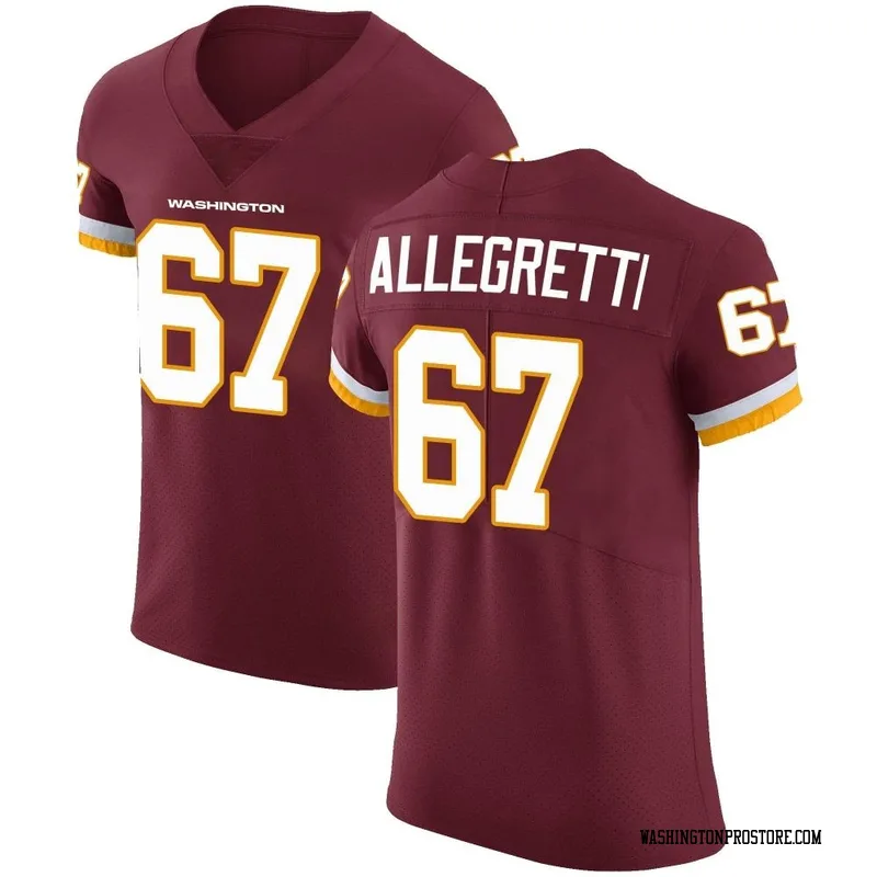 Men's Nick Allegretti Washington Commanders Elite Burgundy Team Color Vapor Untouchable Jersey