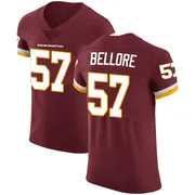Men's Nick Bellore Washington Commanders Elite Burgundy Team Color Vapor Untouchable Jersey