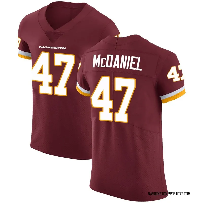 Men's Robert McDaniel Washington Commanders Elite Burgundy Team Color Vapor Untouchable Jersey
