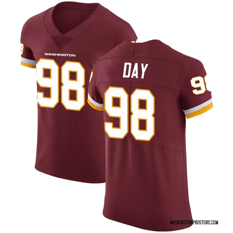 Men's Sheldon Day Washington Commanders Elite Burgundy Team Color Vapor Untouchable Jersey