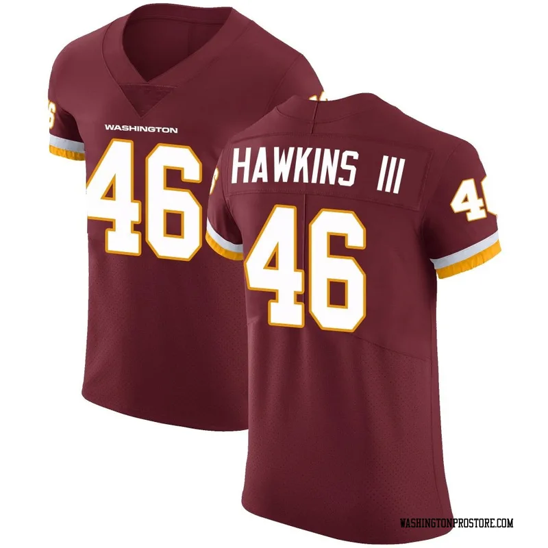 Men's Tre Hawkins III Washington Commanders Elite Burgundy Team Color Vapor Untouchable Jersey