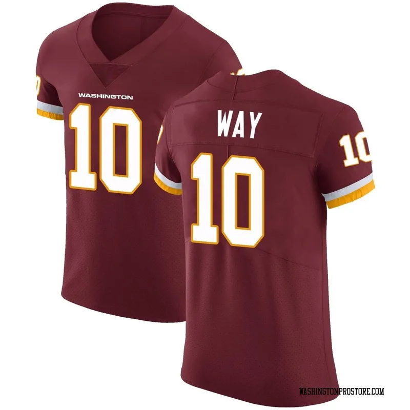 Men's Tress Way Washington Commanders Elite Burgundy Team Color Vapor Untouchable Jersey