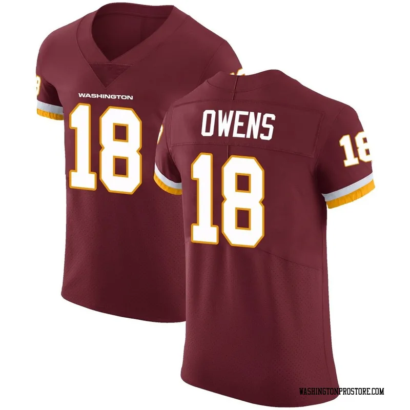 Men's Tyler Owens Washington Commanders Elite Burgundy Team Color Vapor Untouchable Jersey