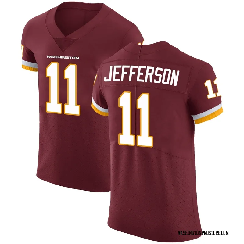 Men's Van Jefferson Washington Commanders Elite Burgundy Team Color Vapor Untouchable Jersey