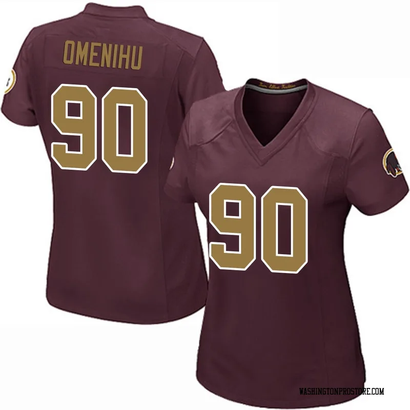Women's Charles Omenihu Washington Commanders Game Burgundy Alternate Jersey