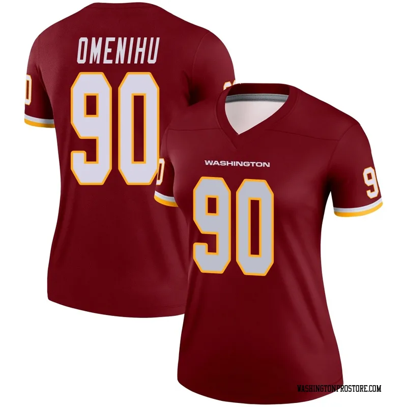 Women's Charles Omenihu Washington Commanders Legend Burgundy Jersey