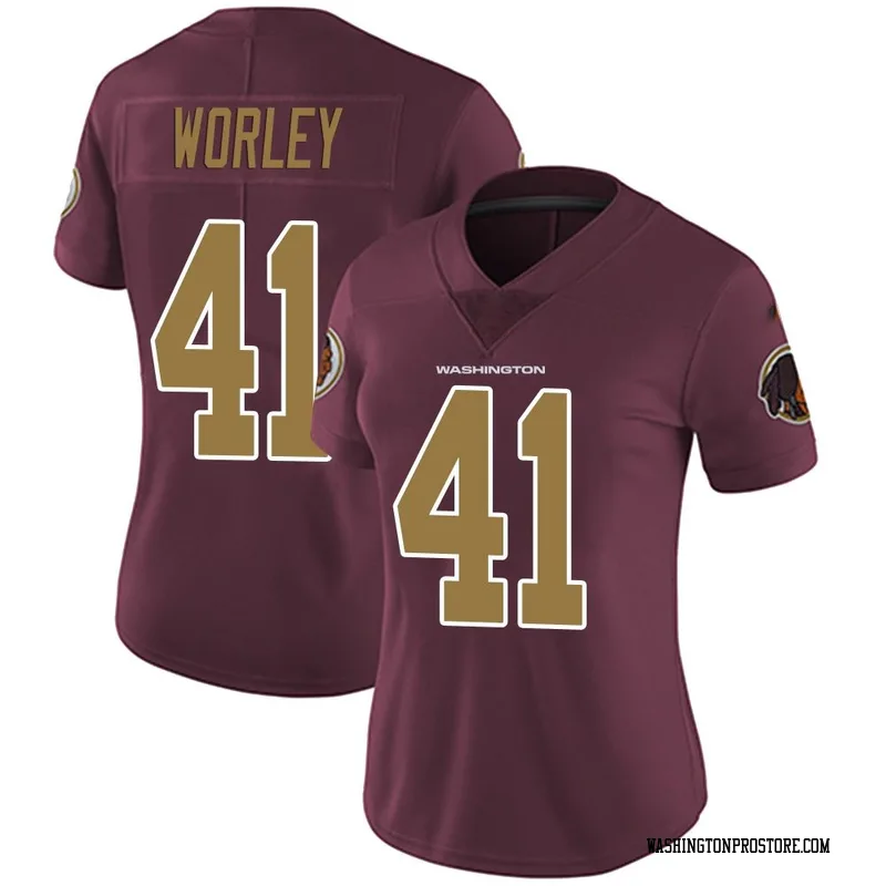Women's Daryl Worley Washington Commanders Limited Burgundy Alternate Vapor Untouchable Jersey
