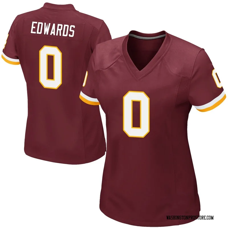 Women's Donovan Edwards Washington Commanders Game Burgundy Team Color Jersey