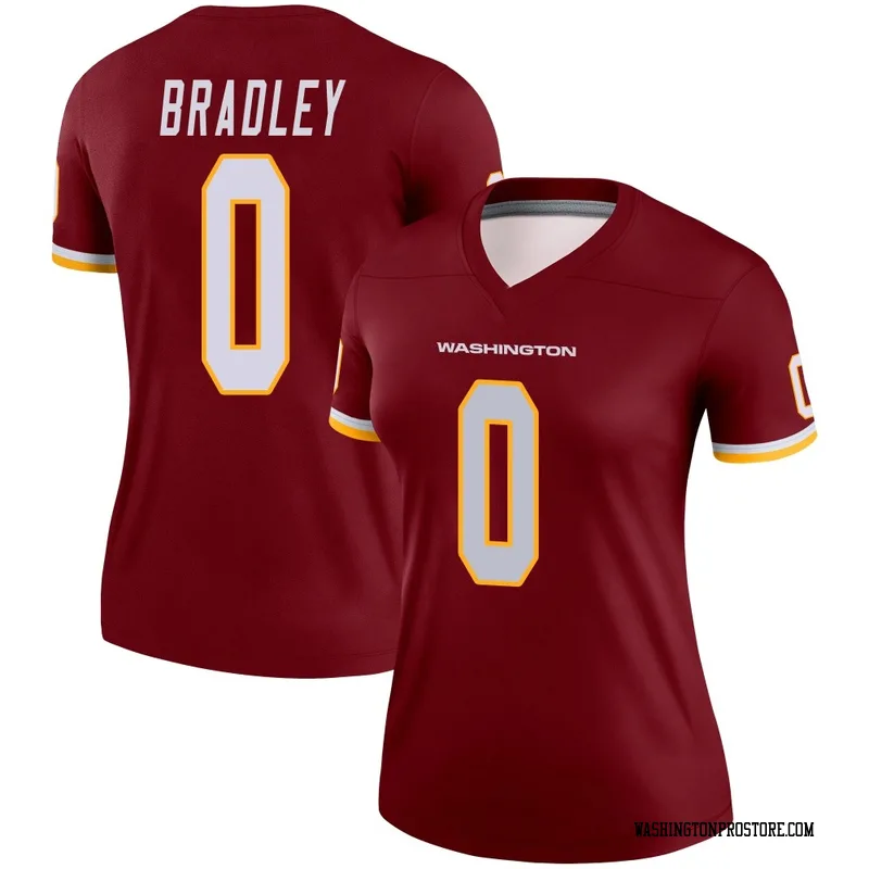 Women's Jaden Bradley Washington Commanders Legend Burgundy Jersey
